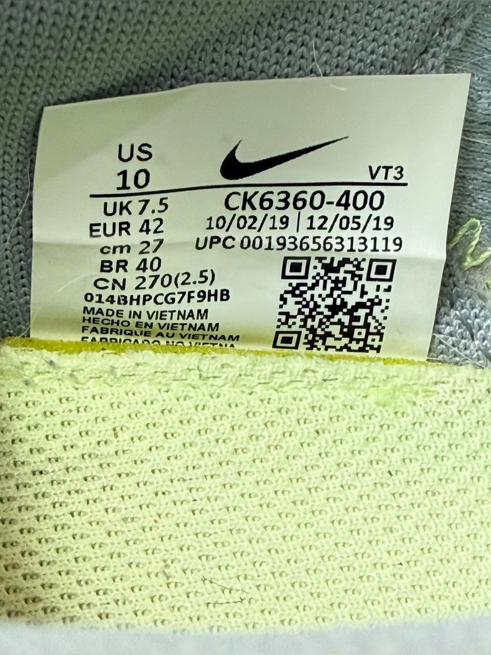 Nike Womens Renew Run Womens Casual Running Shoe in Obsidian Mist Size 10